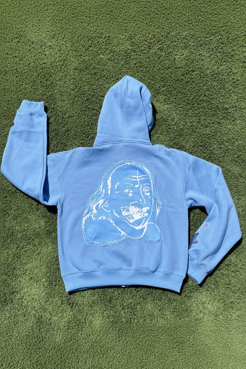 Starry Deep Sea Blue Zip-up