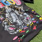 Black Ask God Splatter Hoodie