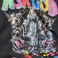 Black Ask God Splatter Hoodie