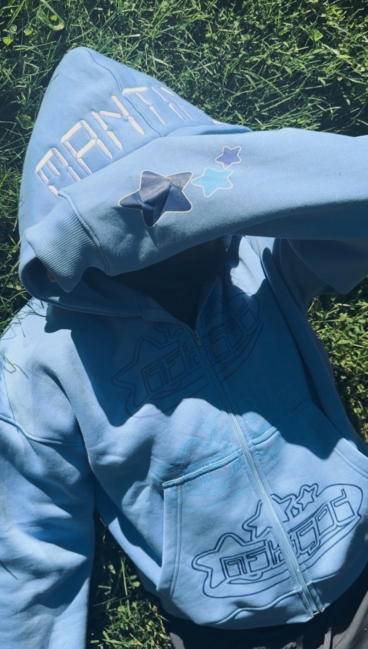 Starry Deep Sea Blue Zip-up