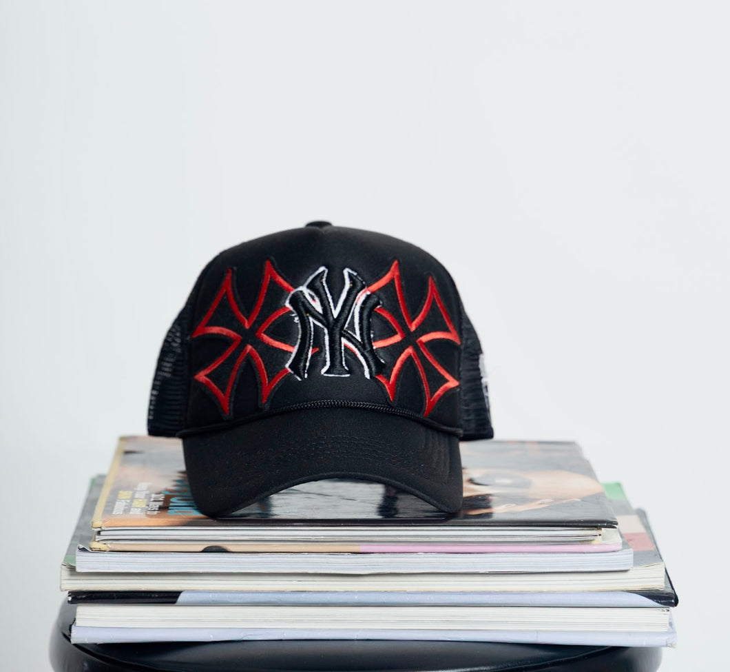 1 of None Trucker Midnight Black w/ Red