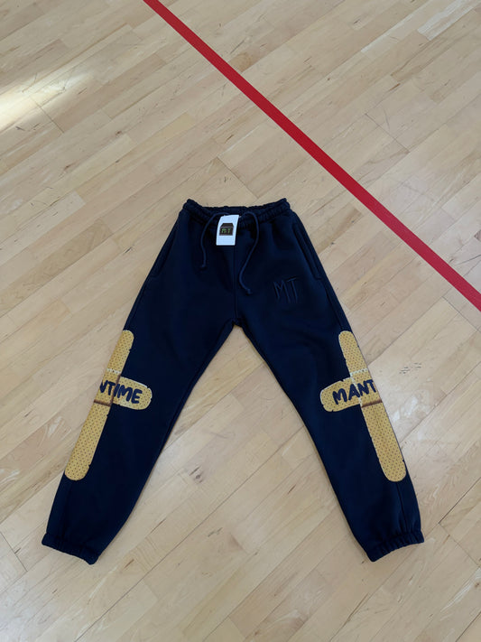 Navy Bandaid Cross Sweatpants